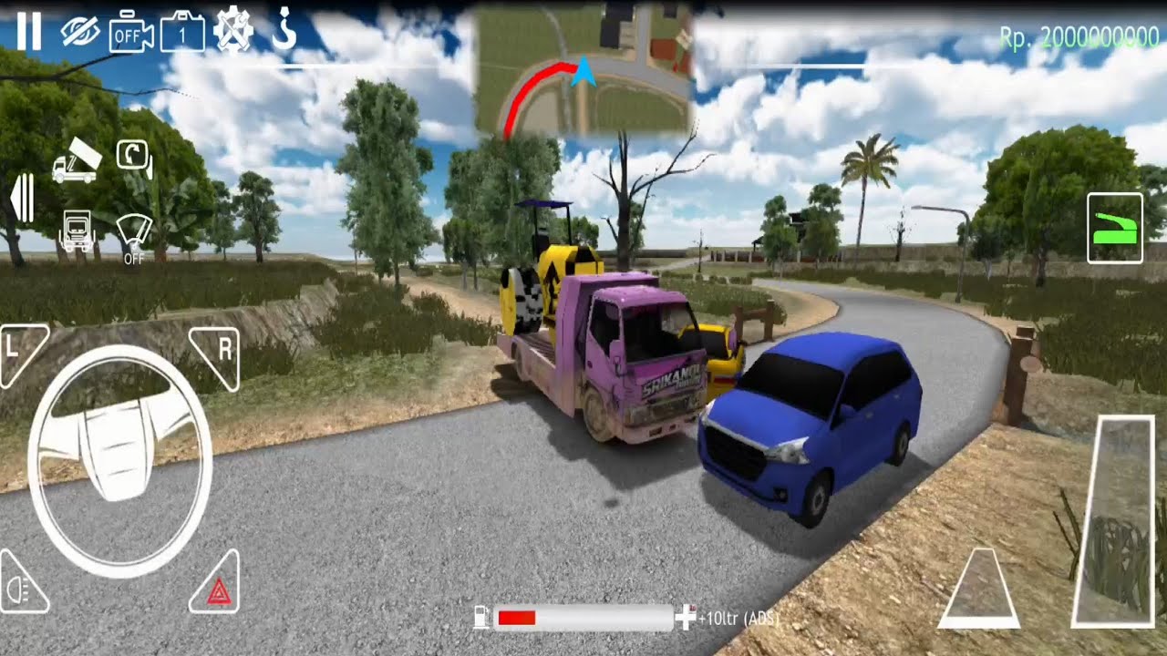 Truck Towing Angkut Excavator - Es Truck Id #estrucksimulatorid #truck  #androidgames #simulator