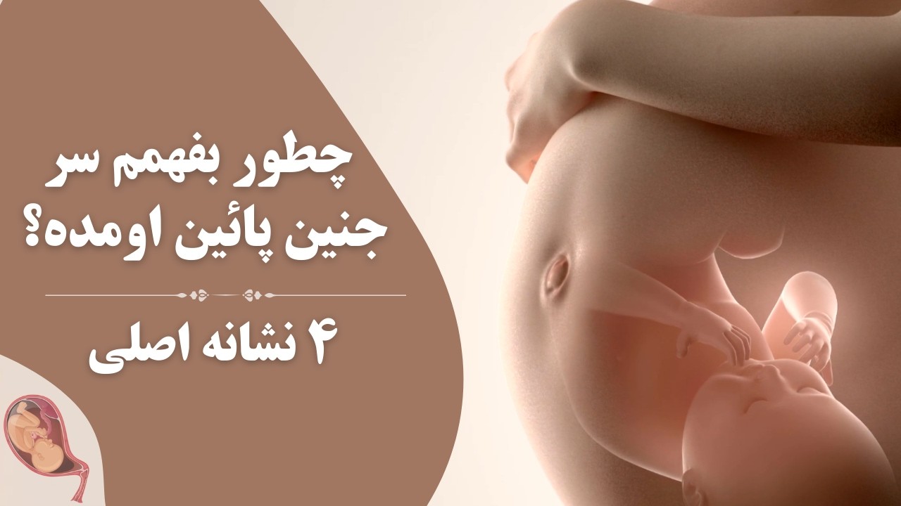 چطور بفهمم سر جنین پایین اومده؟ ۴ نشانه اصلی