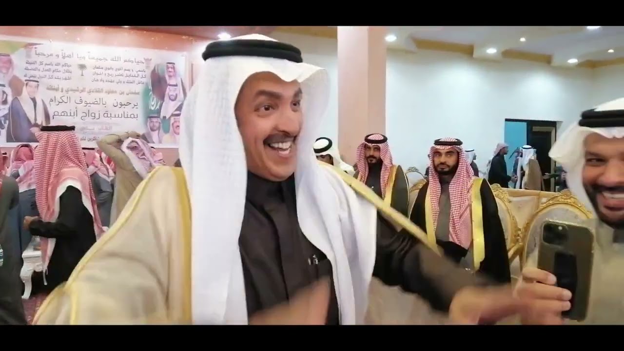 اللقات والاستقبال والشيلات زواج نادر بن سلمان بن معاود القلادي الرشيدي 1446/6/26قصر التاج بالحليفه