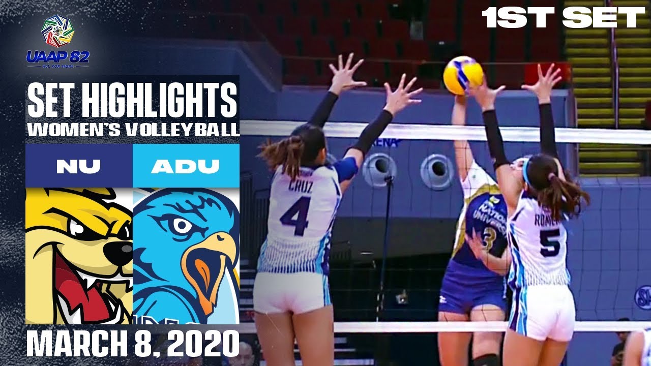 NU vs. AdU - March 8, 2020 | Set 1 Highlights | UAAP 82 WV