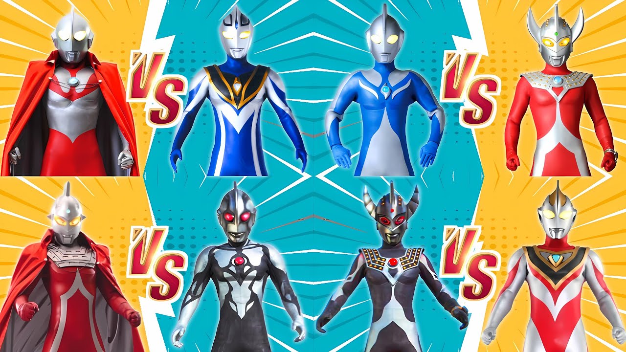 ウルトラマン VS ULTRAMAN AGUL, COSMOS VS TARO, ULTRASEVEN VS CHAOSROID U, CHAOSROID T VS GAIA #ウルトラマン #怪獣