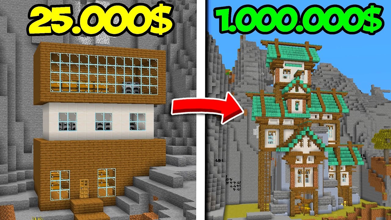 Compr&eacute; y REFORM&Eacute; MANSIONES para SER MILLONARIO en MINECRAFT