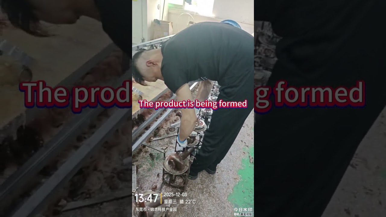 The product is being formed