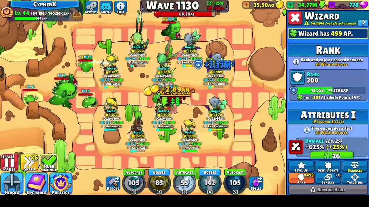 Idle Hero TD ~ How I spend my Attribute Points I & II