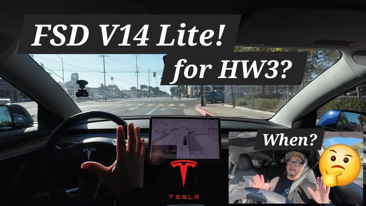Tesla's BIG Promise for OLDER Cars: FSD V14 Lite on HW3! 