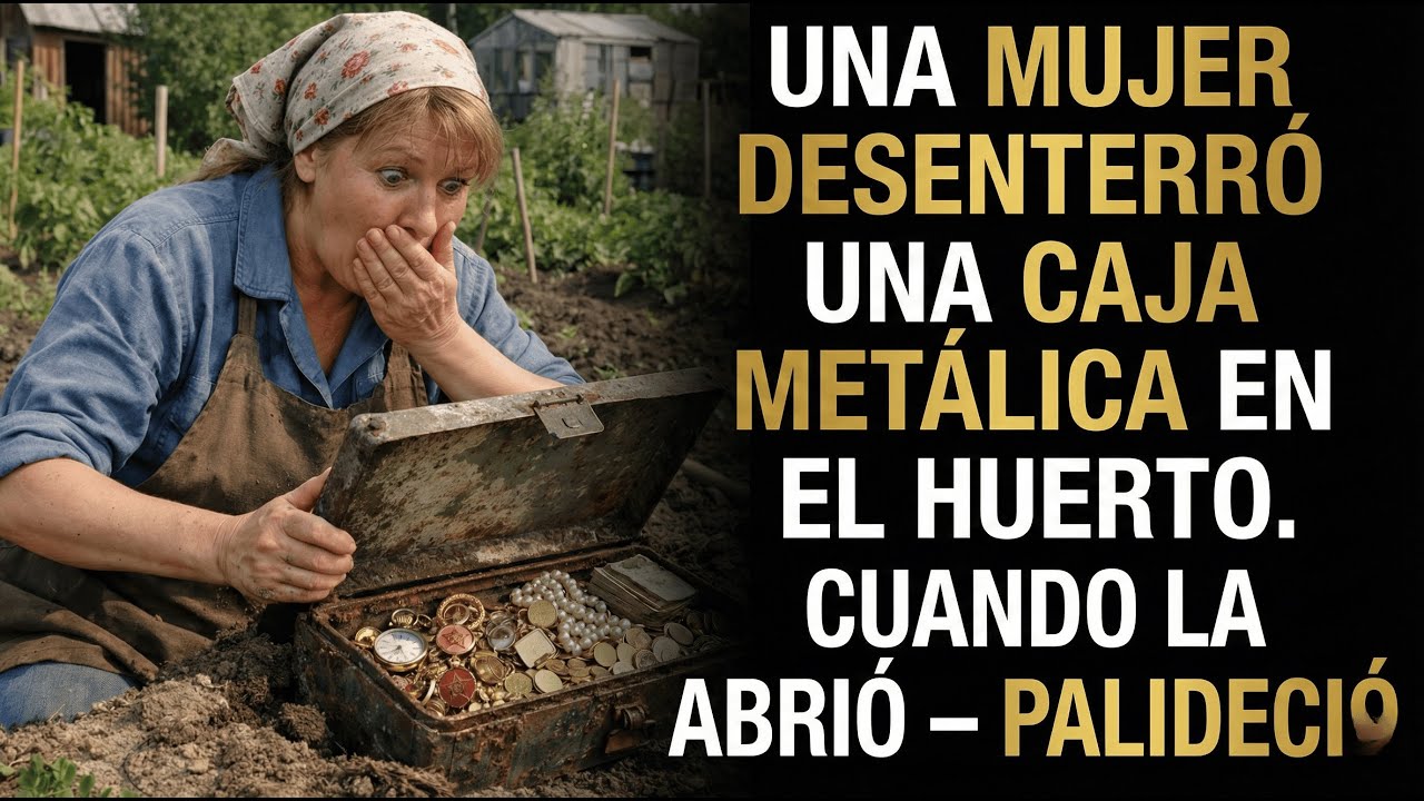 Desenterró una caja en su huerto… y lo que vio dentro la dejó sin palabras