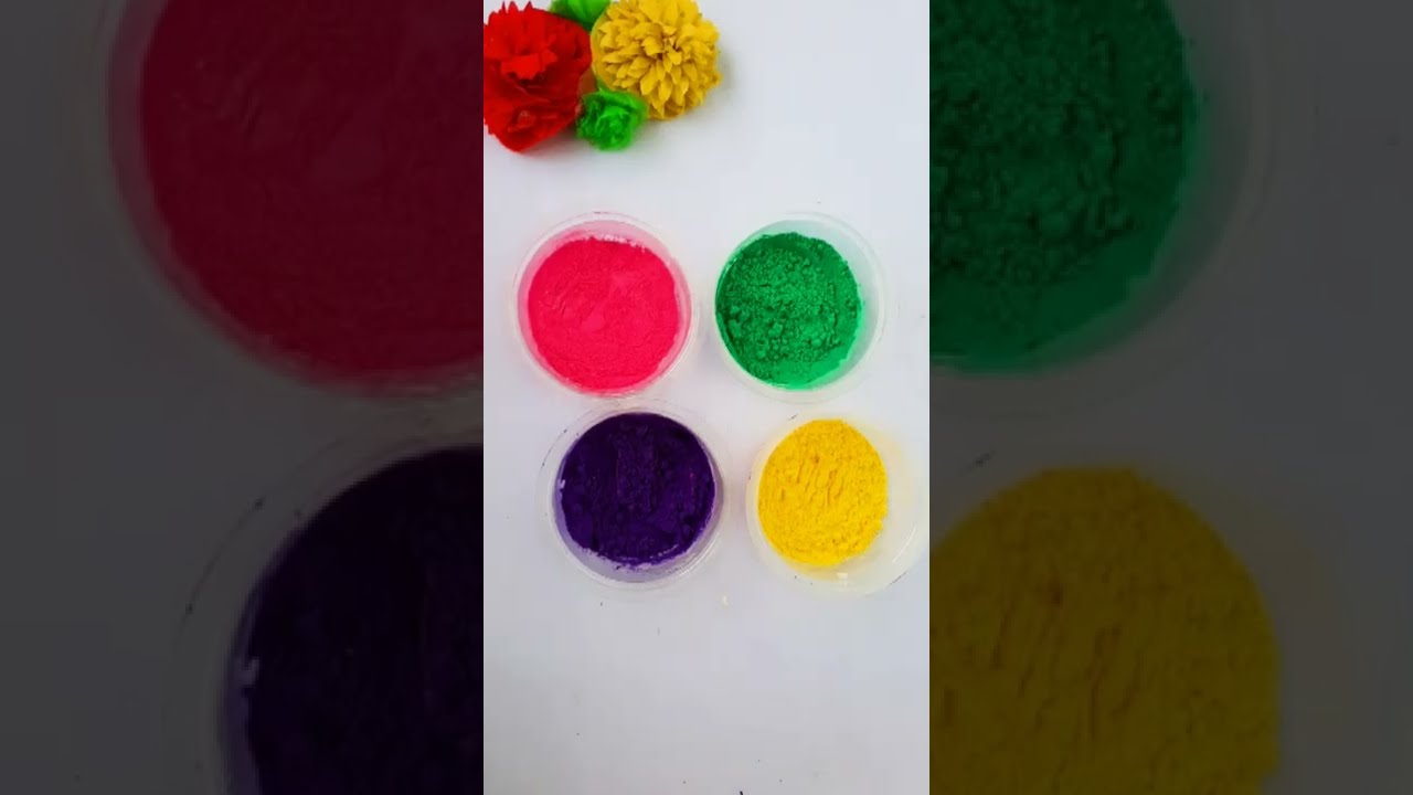 #shorts Holi Hack - Non Toxic Holi Colours (Gulaal) 😳😍👌#holi #viral #ytshorts #youtubeshorts