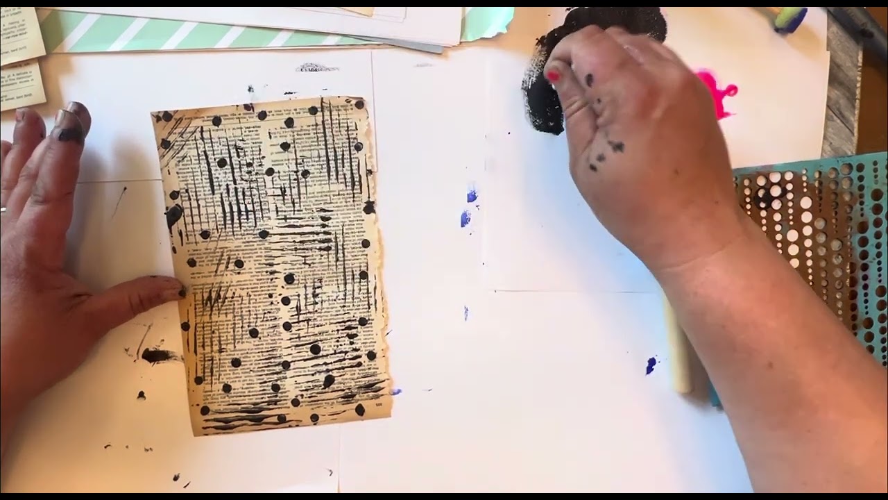 Простая техника создания коллажа на бумаге | MARK MAKING Фоновая бумага для коллажа |