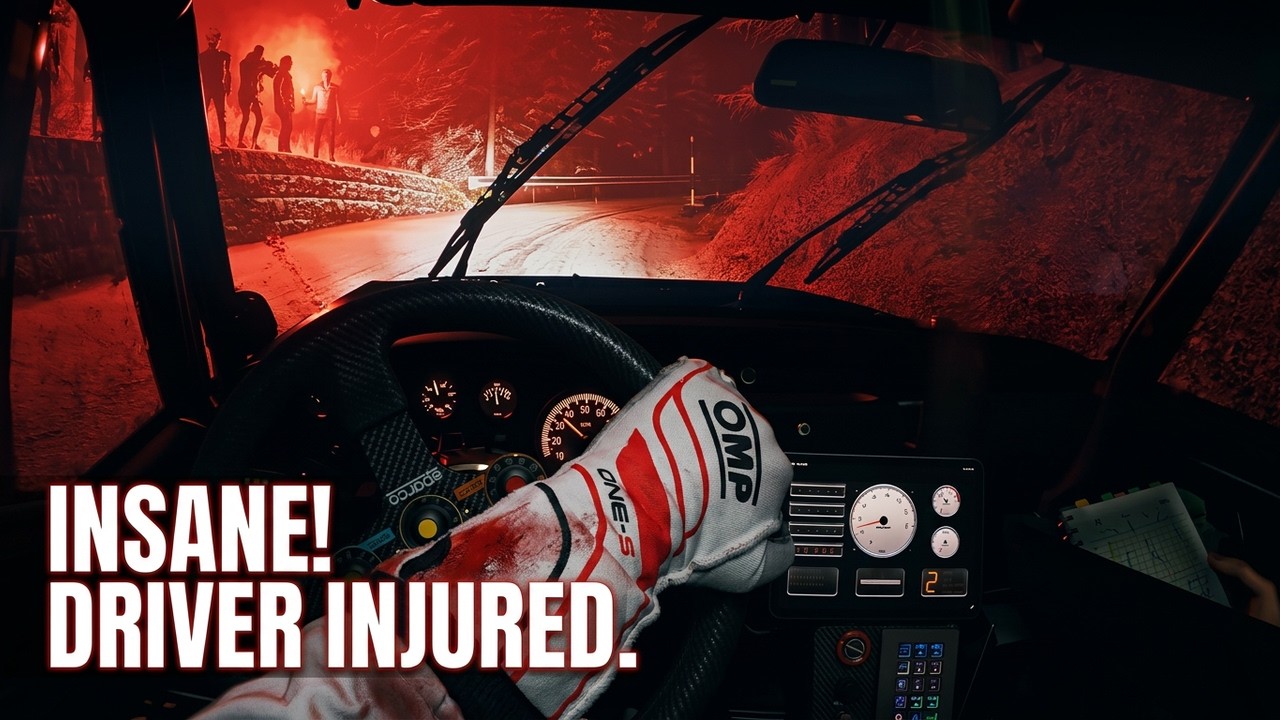 Assetto Corsa Rally at NIGHT is INSANE - Monte Carlo Snow