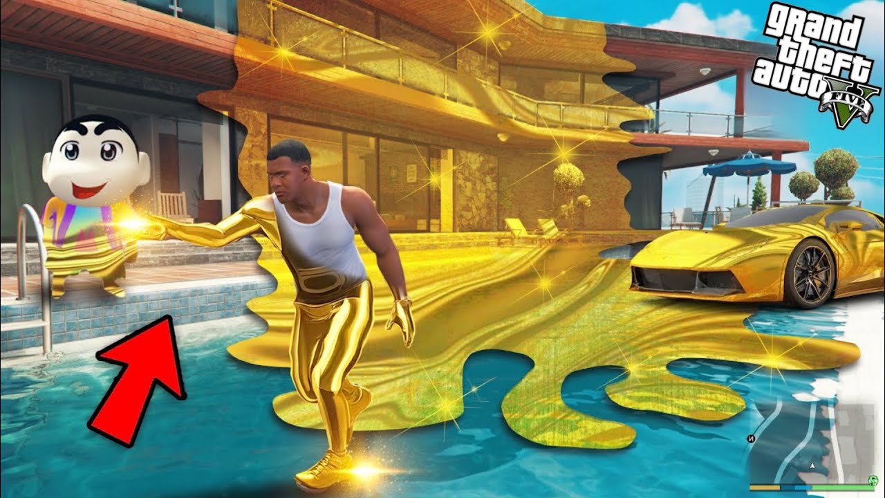 Franklin And Shinchan Touch Anything Turns Into Gold In GTA 5!