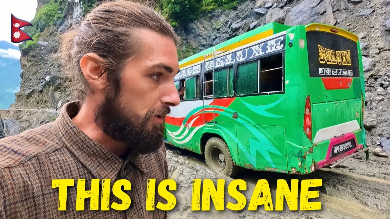 MY MOST DANGEROUS BUS JOURNEY TRAVELLING ASIA (Nepal) 🇳🇵