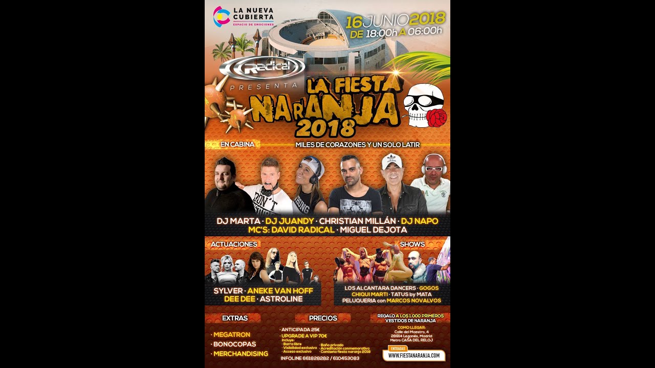 RADICAL Live! Fiesta Naranja (16-06-2018) Dj Napo
