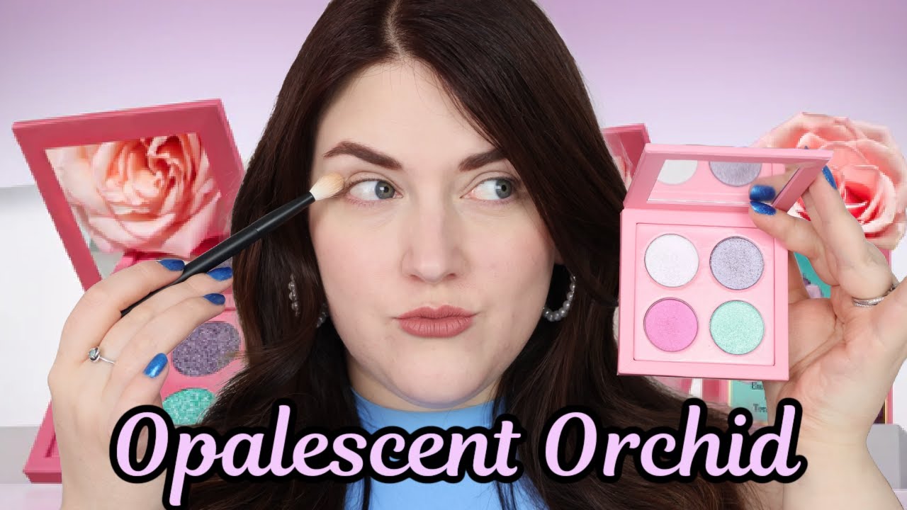 NEW PAT MCGRATH SUBLIME BLOOMS EYESHADOW QUAD | OPALESCENT ORCHID | Eye Swatches and Comparisons