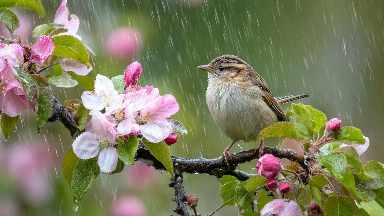 🕊️ Gentle Piano Melodies and Bird Chirps for Sleep - Relaxing Music to Soothe Your Mind and Soul 🍃✨🌺