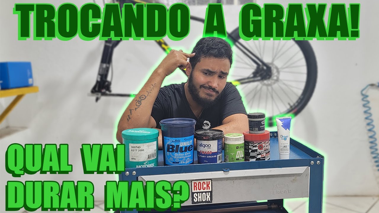 Iniciando o teste na minha bike de qual graxa será a melhor