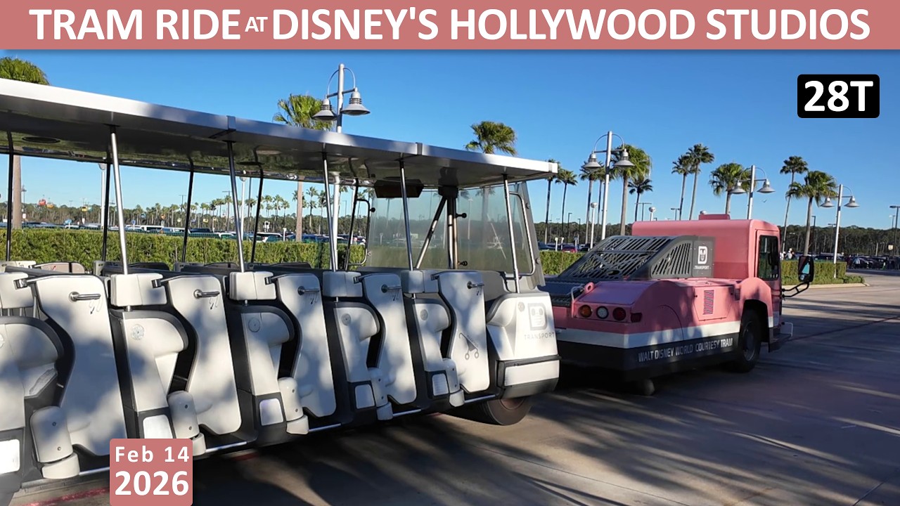 Parking Lot Tram Ride at Disney's Hollywood Studios in Walt Disney World Florida