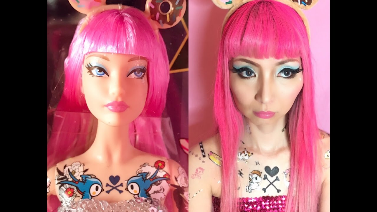 Barbie MAKEUP CHALLENGE #1 tokidoki Barbie♡ Azusa Barbie