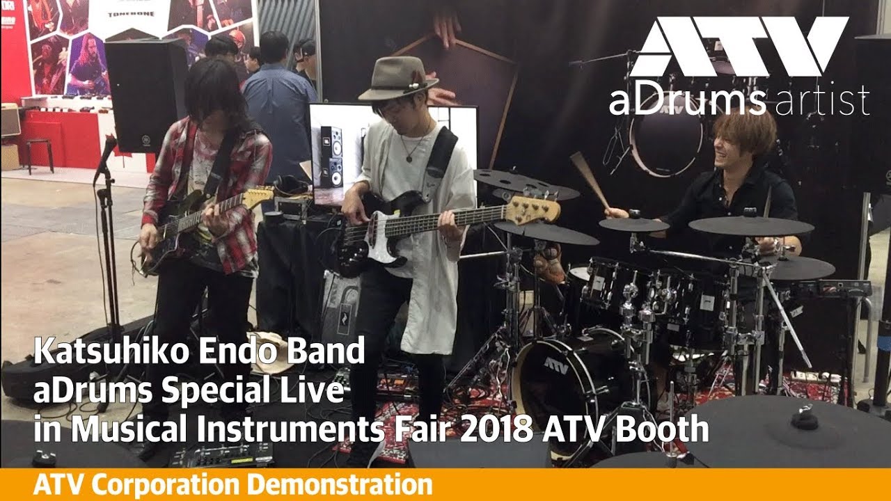 aDrums Live! by Katsuhiko Endo Band in Japan Musicical Instrument Fair 2018