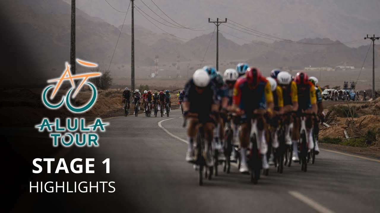 AlUla Tour 2026 - Stage 1 Highlights - Crashes, echelons, sprint... a crazy first stage
