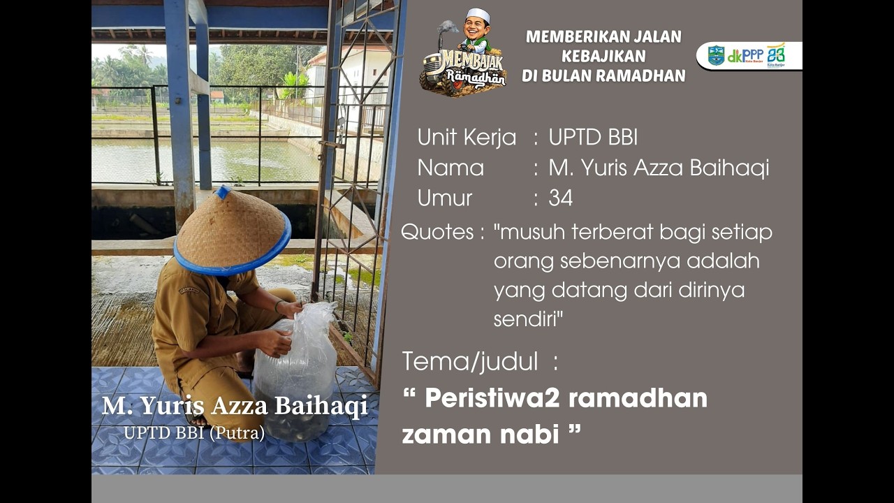 LOMBA CERAMAH MEMBAJAK (MEMBERIKAN JALAN KEBAJIKAN) DI BULAN RAMADHAN ‼️UPTD BBI Putra 2026