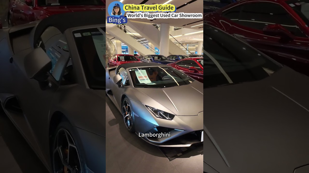 What does the world's largest er used car showroom look like?