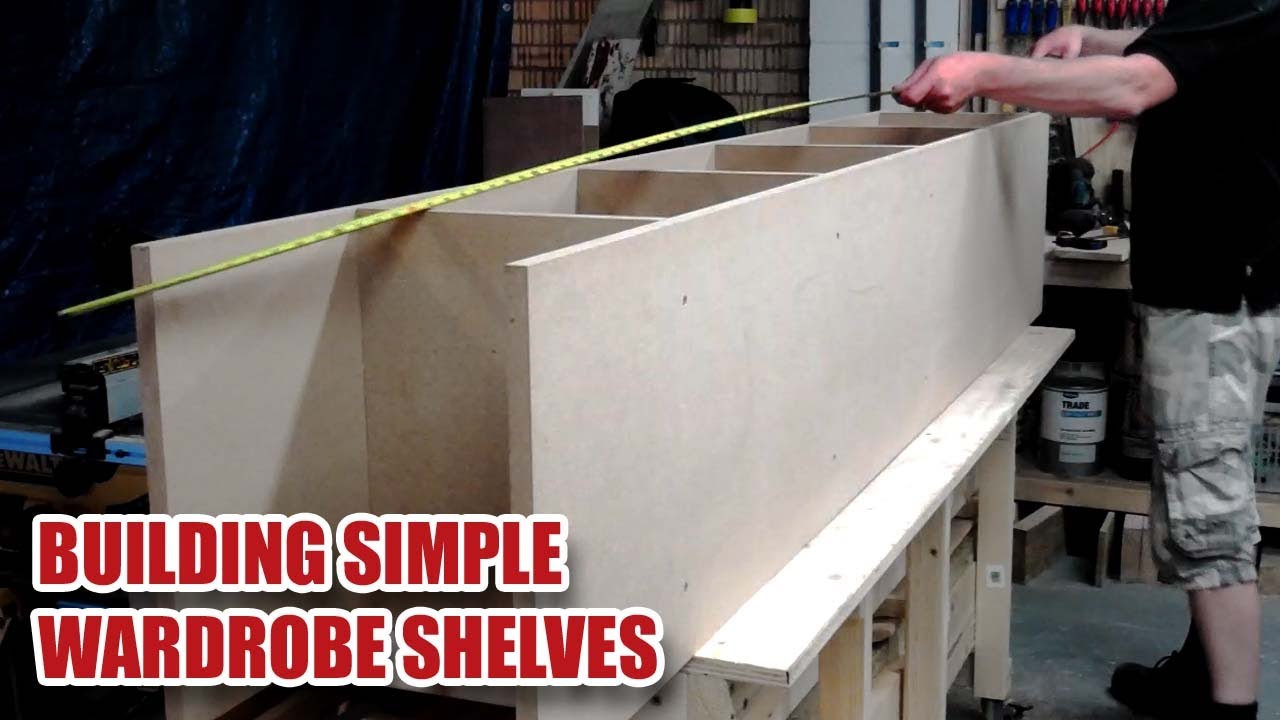Installing Simple MDF Dressing Room Shelving & Clothes Rails