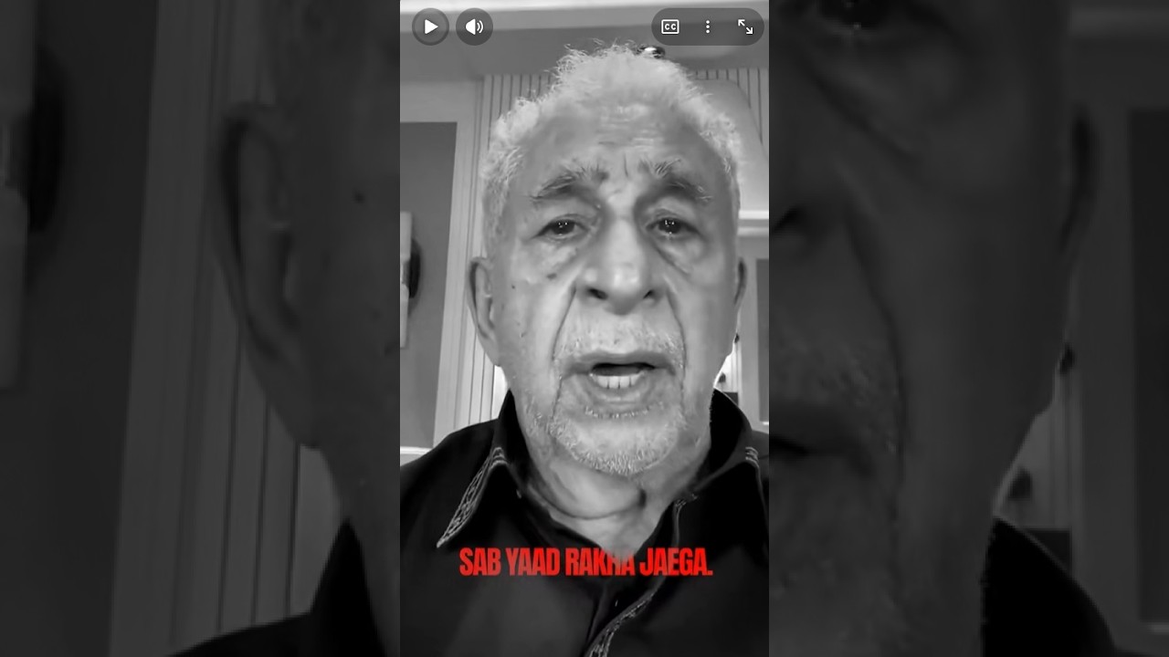 Actor Naseeruddin Shah Backs CJP Protest; Slams Centre Over Lathi-Charge #shorts #viral
