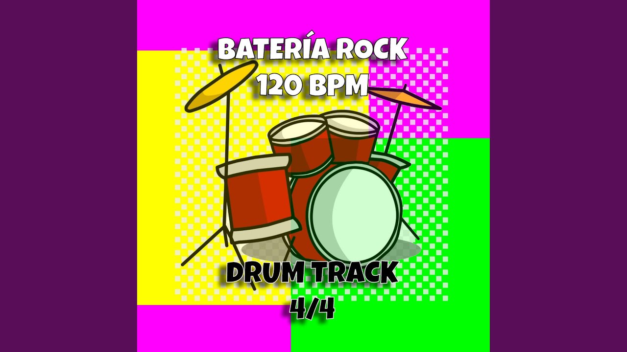 Batería Rock 120 BPM Drum Track 4/4