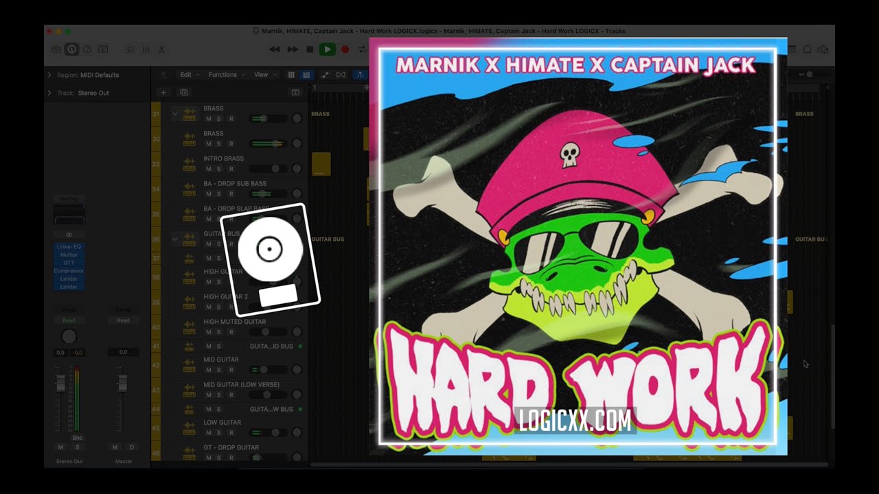 Marnik, HIMATE, Captain Jack - Hard Work (Logic Pro Remake)