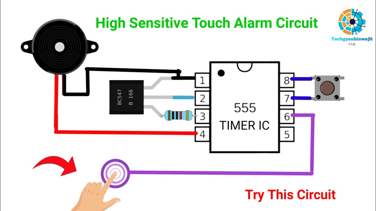 How To Make Anti Theft Alarm🚨System || Touch Alarm || Burglar alarm || Security system
