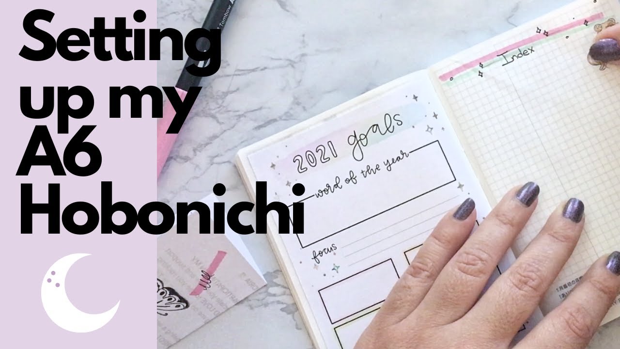 Setting up my 2021 Day Free A6 Hobonichi