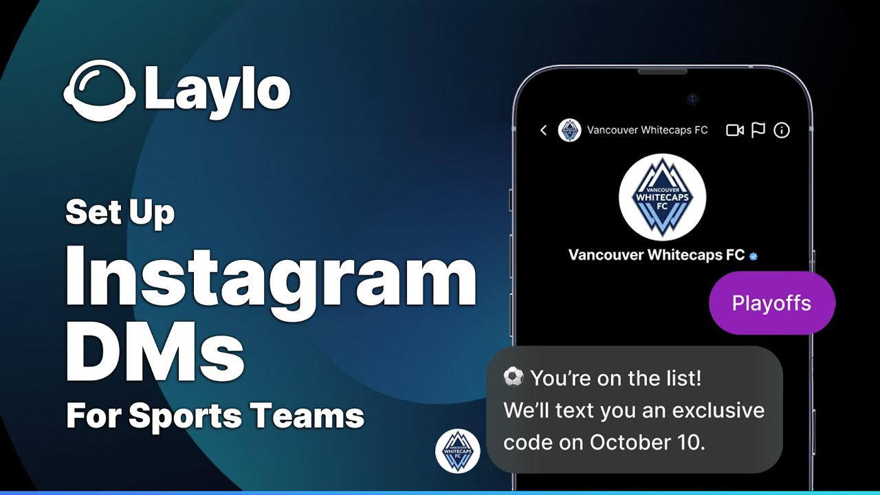 How to set up INSTAGRAM DMs (for Sports Teams) | Laylo Guides