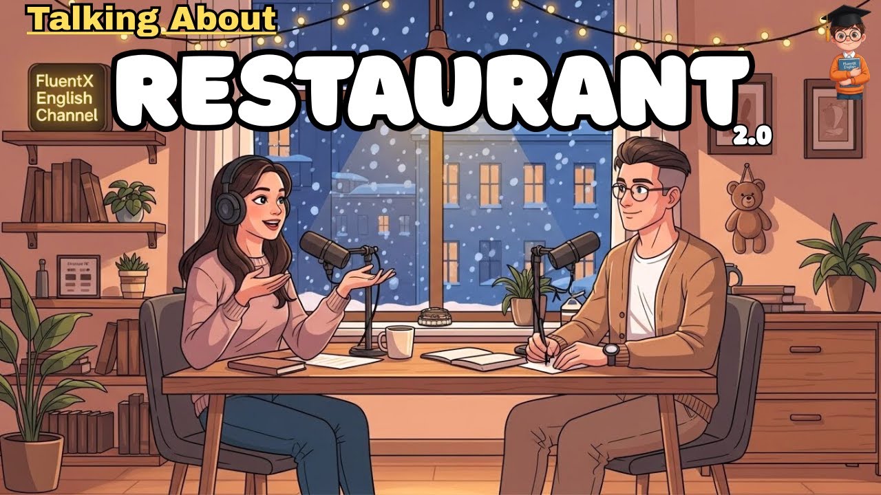 Lets Talk in a Restaurant Like a Confident Native Speaker | Fluentx English Speaking Podcast
