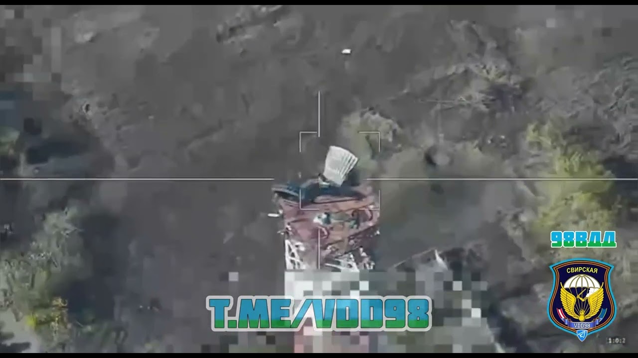691 Lancet drone attacked communication tower with RPA-2P-2 antenna