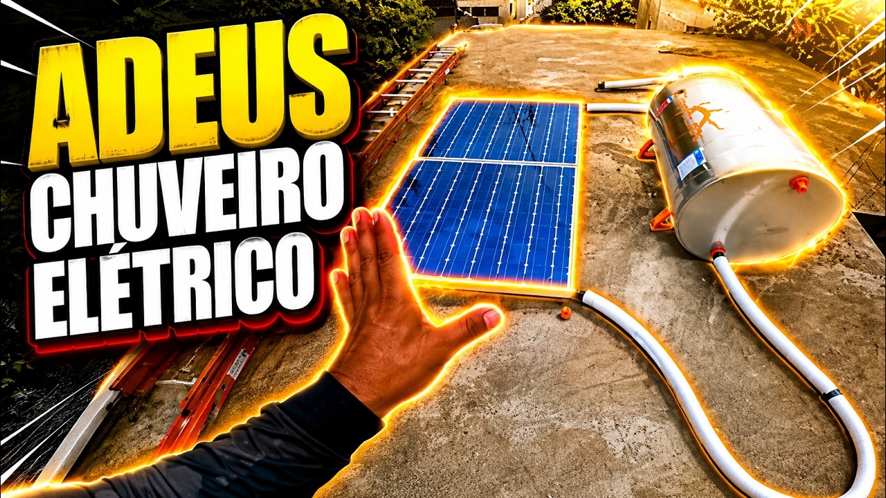 AQUECEDOR SOLAR PRONTO PARA INSTALAR VEJEM COMO FUNCIONA