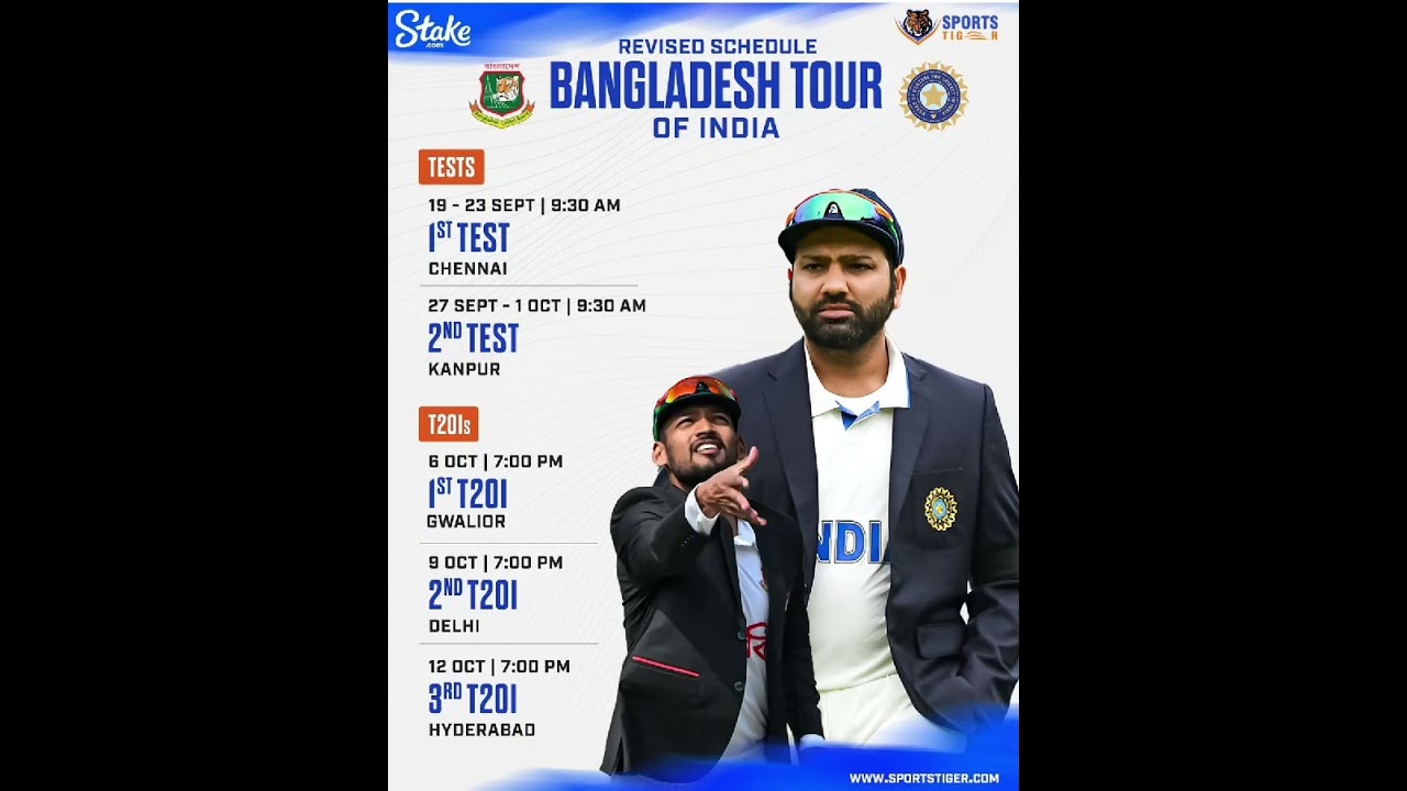 🚨BCCI issues revised schedule for international home season (2024-25) 🚨