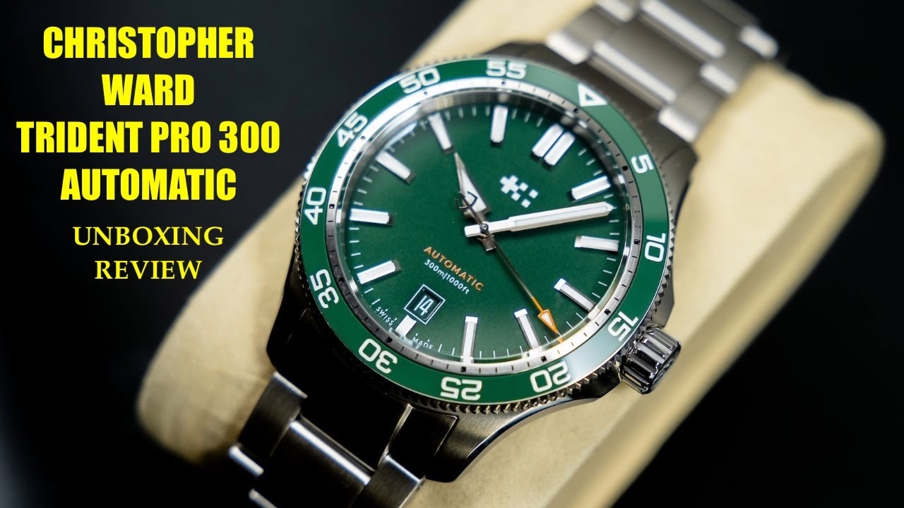 Christopher Ward C60 Trident Pro 300 Automatic C60-40ADA31S0VV0-B0 Watch | Review Valjoux Relogios