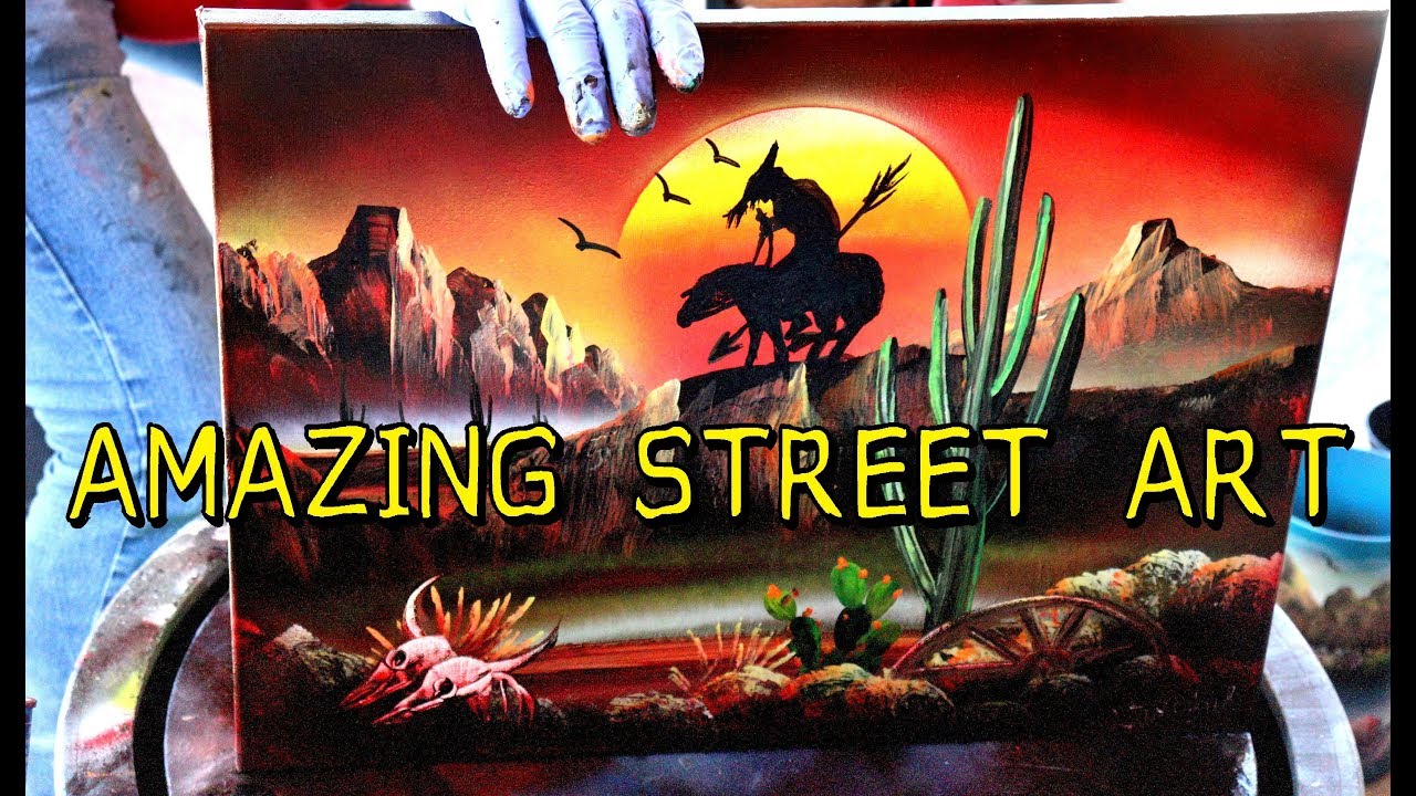 SPRAY PAINT STREET ART - 