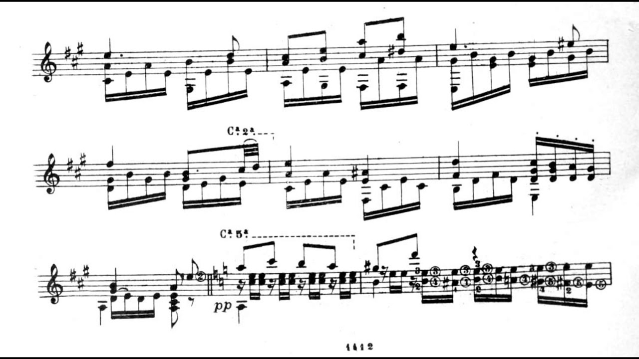 Ludwig Van Beethoven - Pathetique Sonata for Guitar, Op. 13 (1799) [Score-Video]