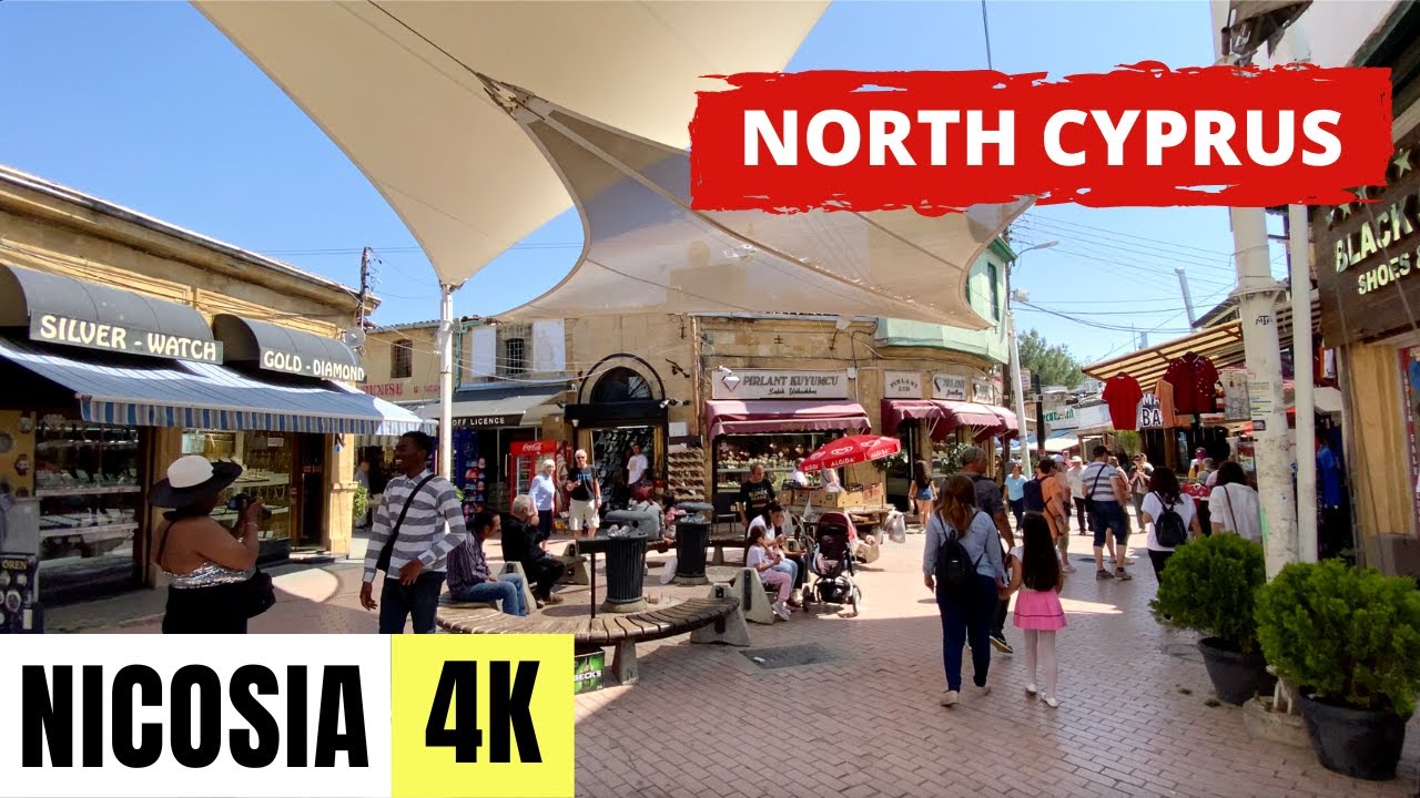 NICOSIA, CYPRUS 🇨🇾 [4K] Crossing border from North to South Cyprus