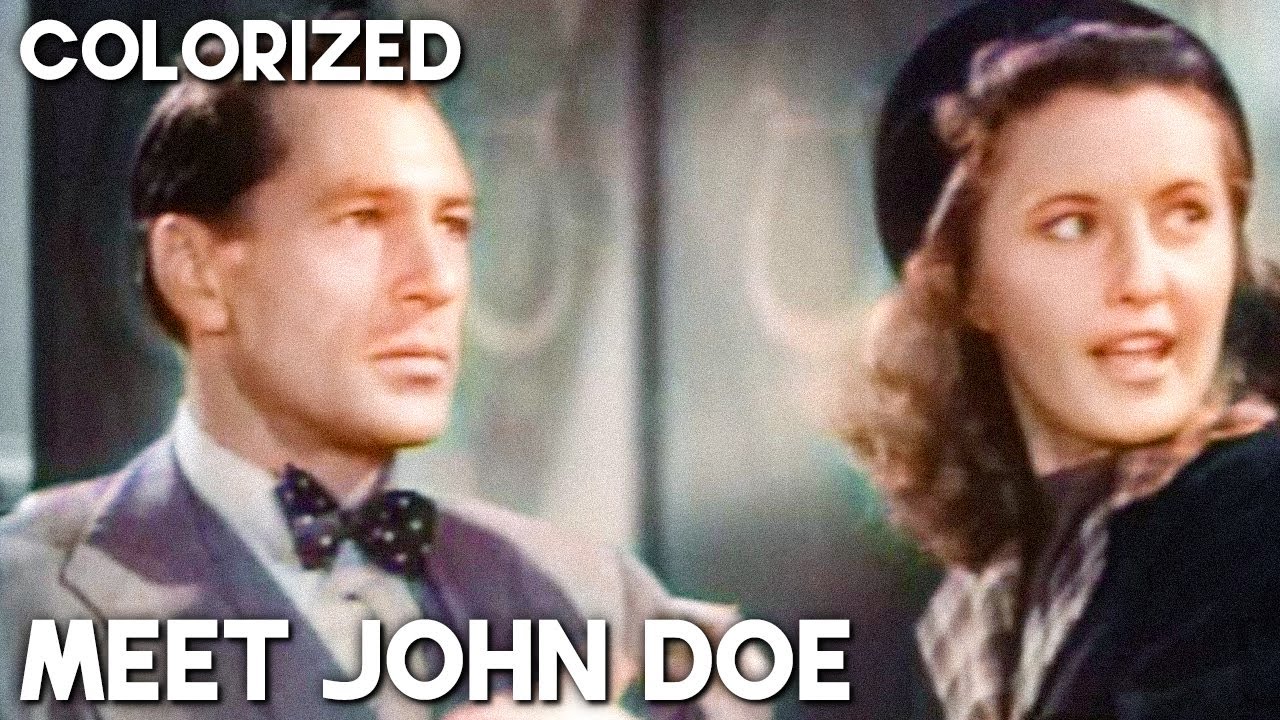 Meet John Doe | COLORIZED | Barbara Stanwyck | Classic Romantic Film | Drama