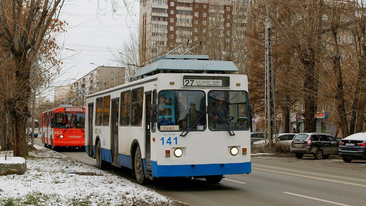 Поездка на Троллейбусе ЗиУ-682 КР Иваново №141 Маршрут 27