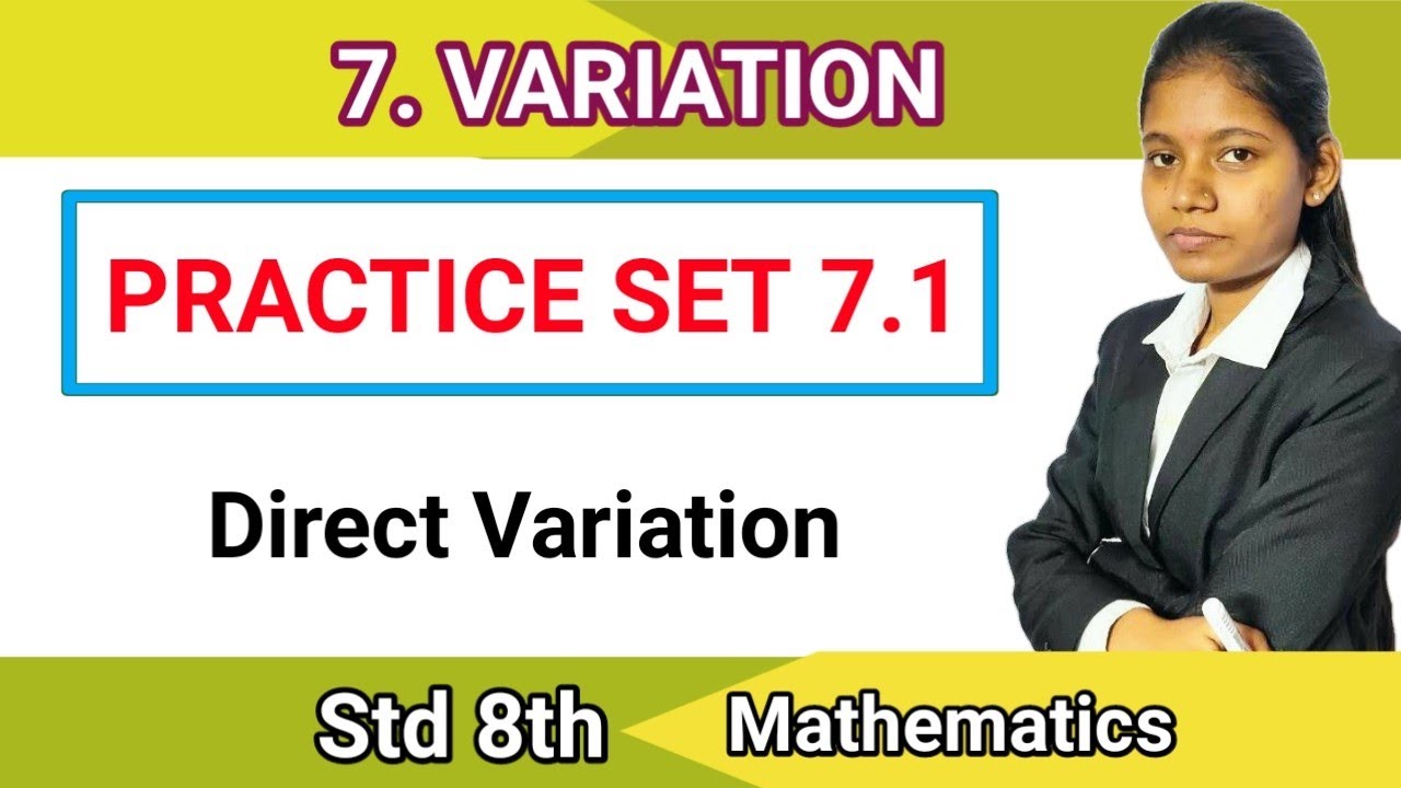 8th standard math practice set 7.1 direct variation maharashtra board