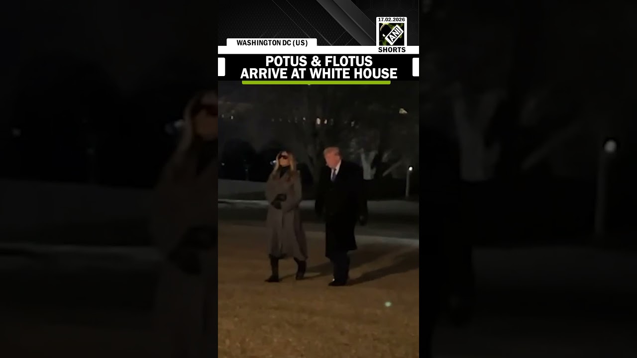 WATCH: U.S. President Trump and first lady Melania arrive at the White House