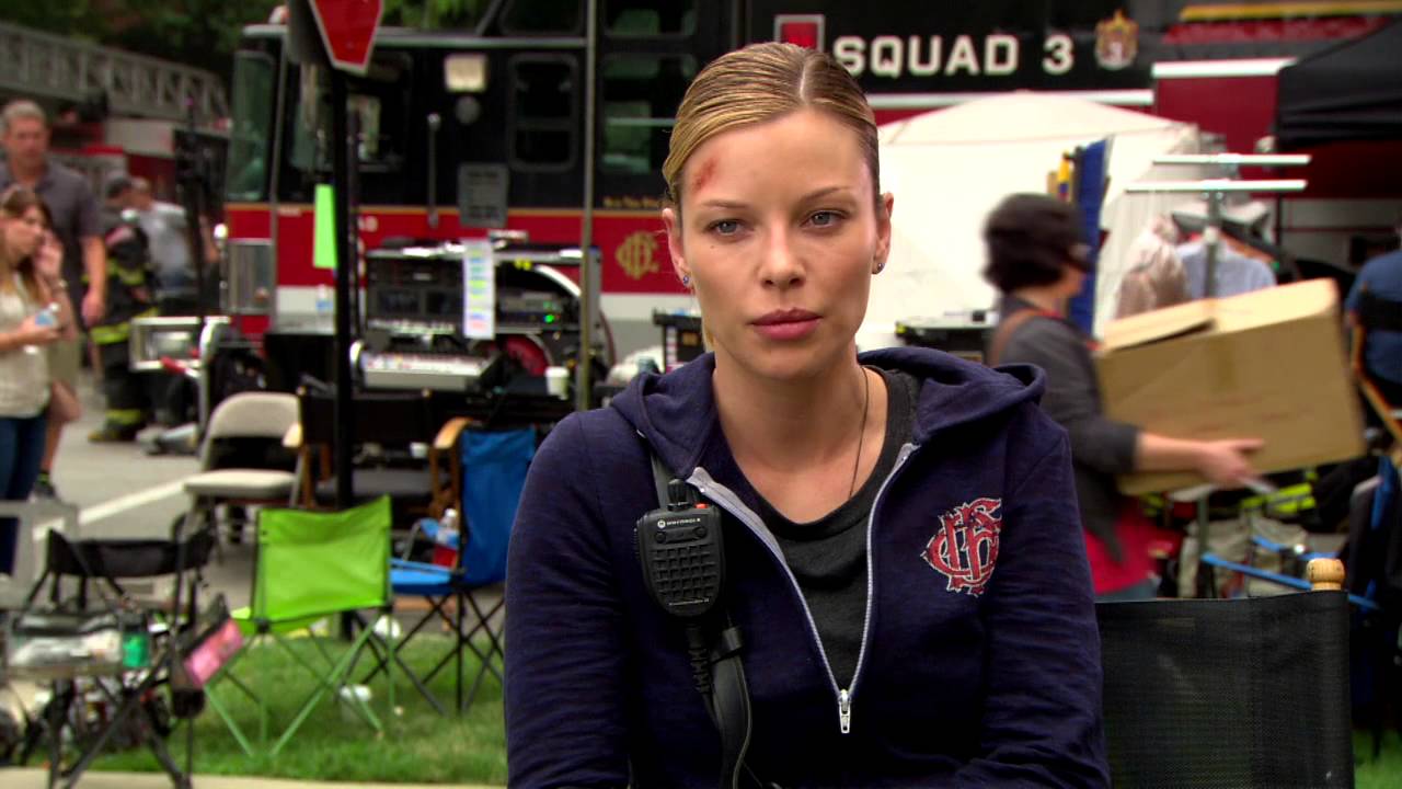 Chicago Fire Season 2: Lauren German On Set Interview | ScreenSlam