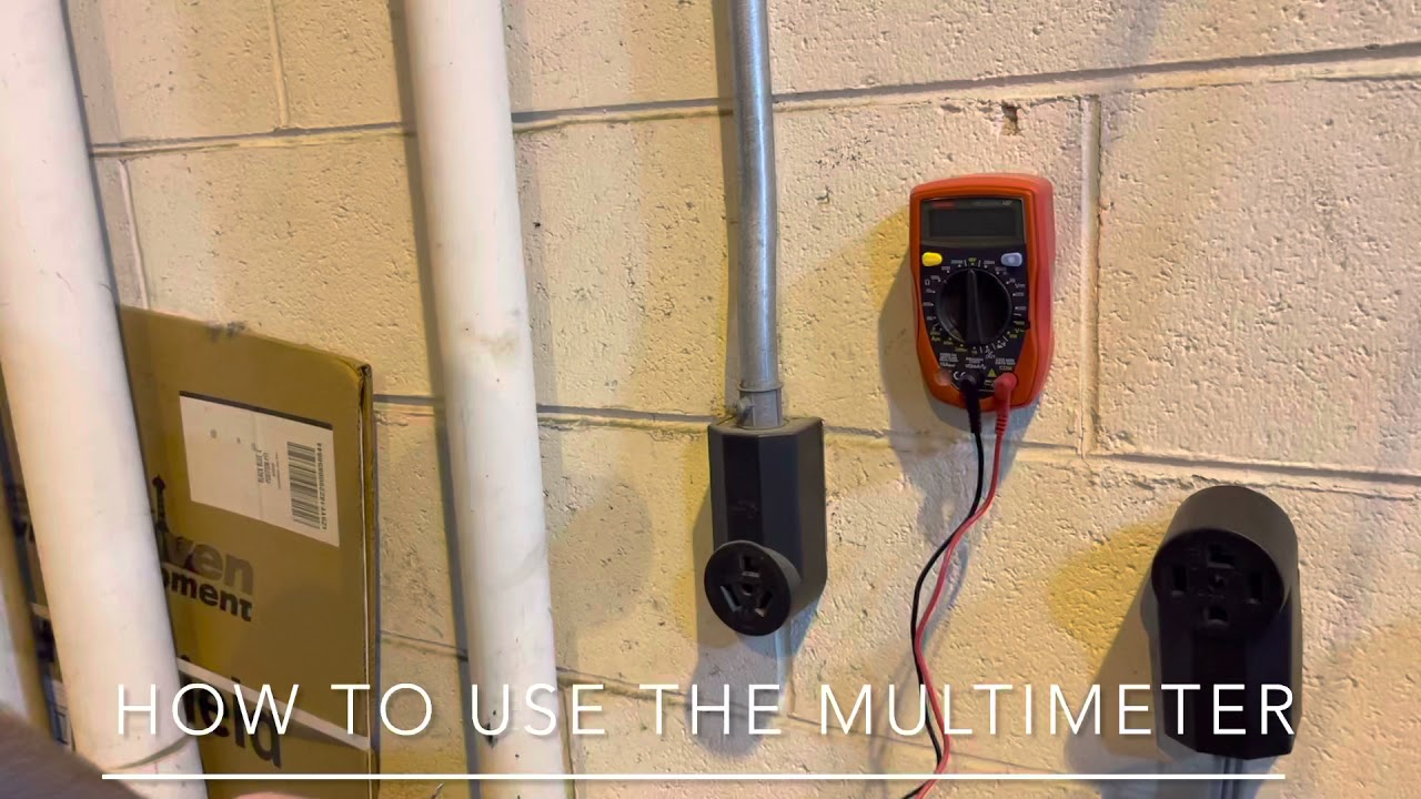 How to use a multimeter on dryers and outlets