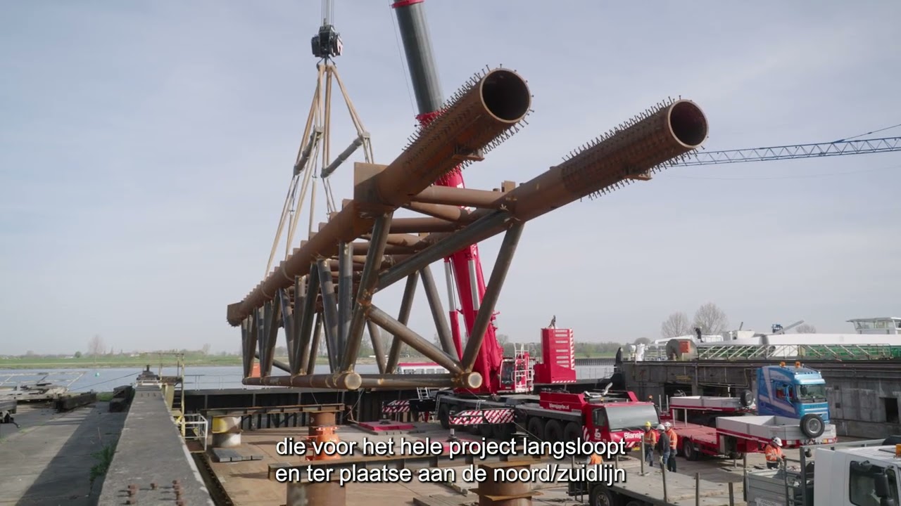 Plaatsing vakwerkligger IJboulevard