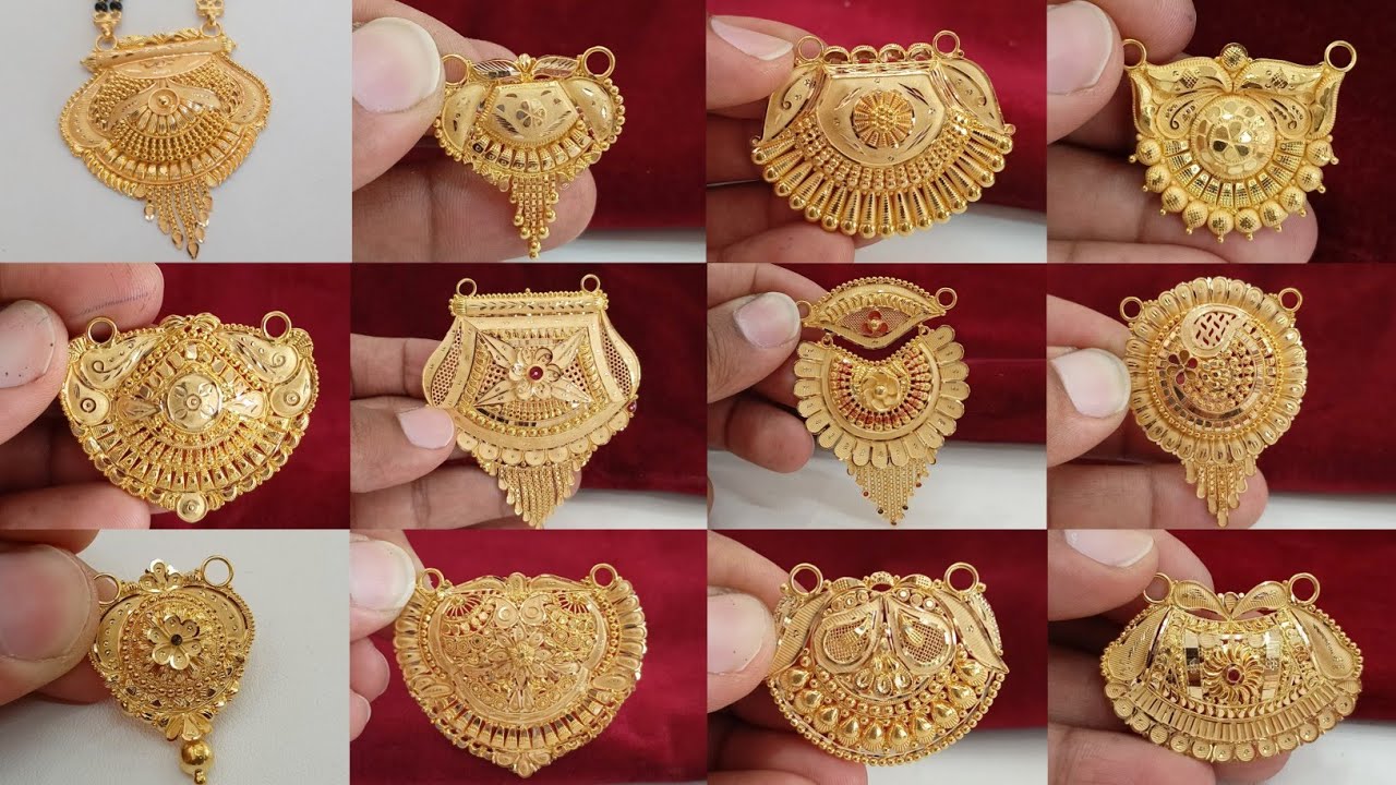 Teej Special 22ct Gold Mangalsutra Pendant Designs 2025 With Weight & Price || trending mangalsutra