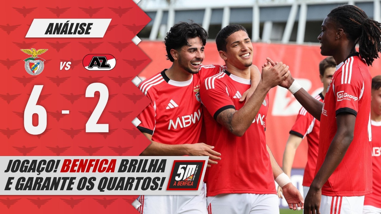 🔴 BENFICA 6-2 AZ 🔴 (Análise) BENFICA GOLEIA E GARANTE OS QUARTOS DA YOUTH LEAGUE!
