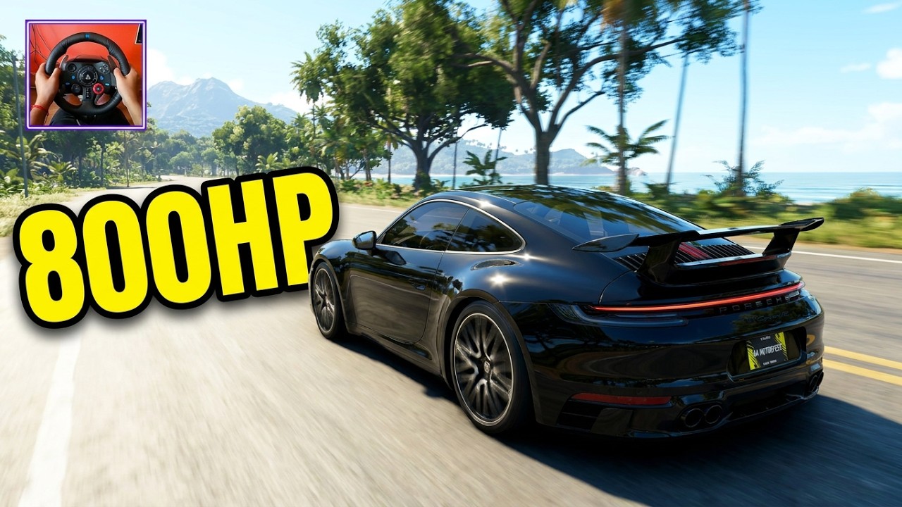 800HP Porsche 911 Carrera 4S⚡🏎️💨 | Flat Out in The Crew Motorfest | Logitech G29